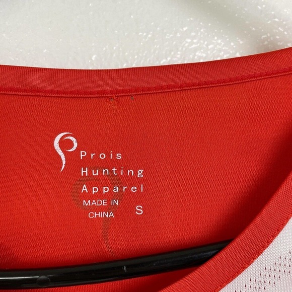 Prois Artemis Archery Shirt Small Womens Orange White Short Sleeve Pockets *Flaw - Picture 6 of 16